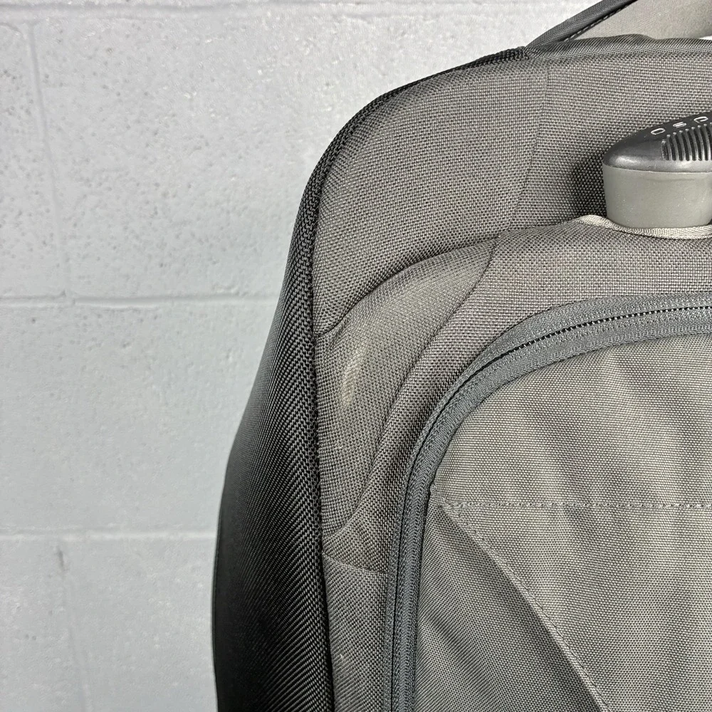 Osprey Meridian Wheeled Convertible Luggage Backpack Gray Carry On Travel Bag